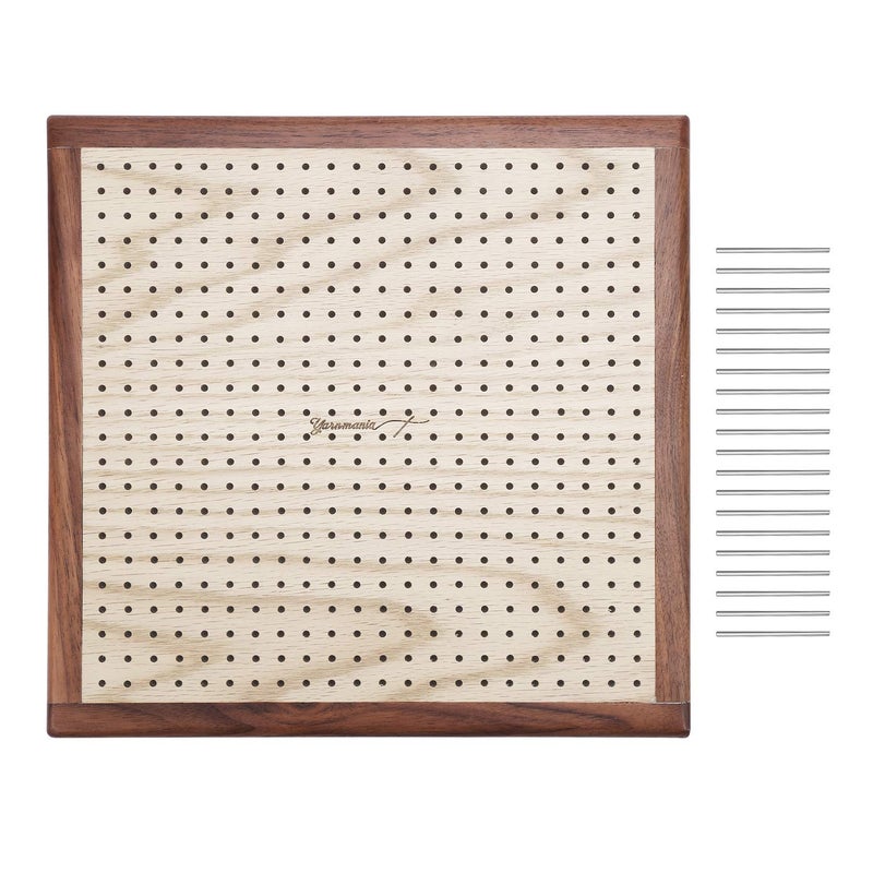 Yarn Mania - Premium Blocking Boards for Knitting with Grids - Handcrafted Wood Crochet Blocking Board (13 inches) - Image 1